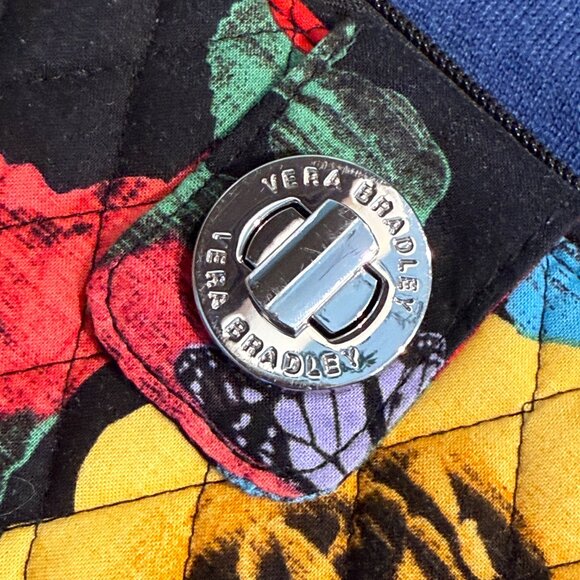 VERA BRADLEY RFID Turnlock Wallet — Havana Rose Pattern (Retired) - Picture 4 of 8